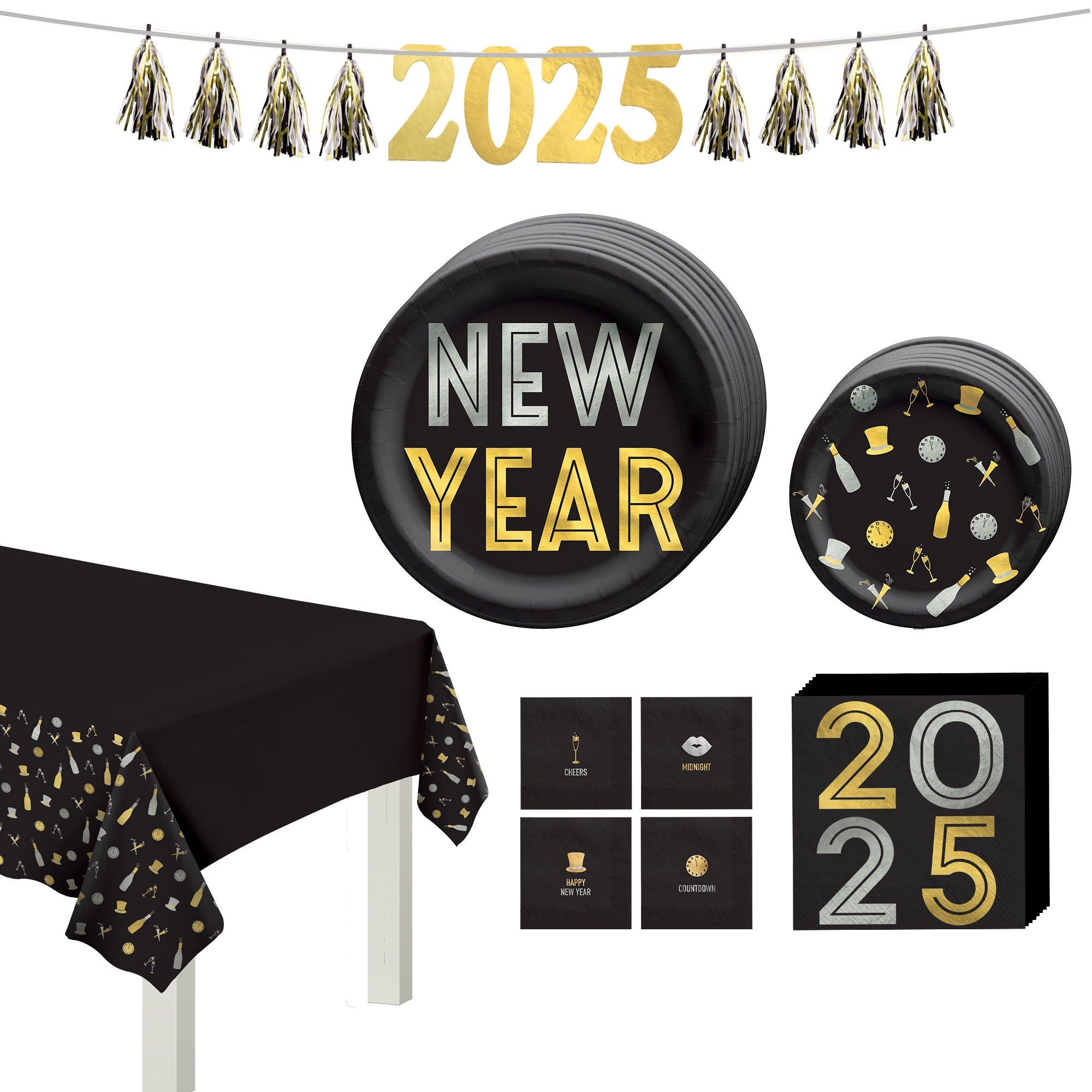 Bubbly This Way New Year's Eve Tableware Kit